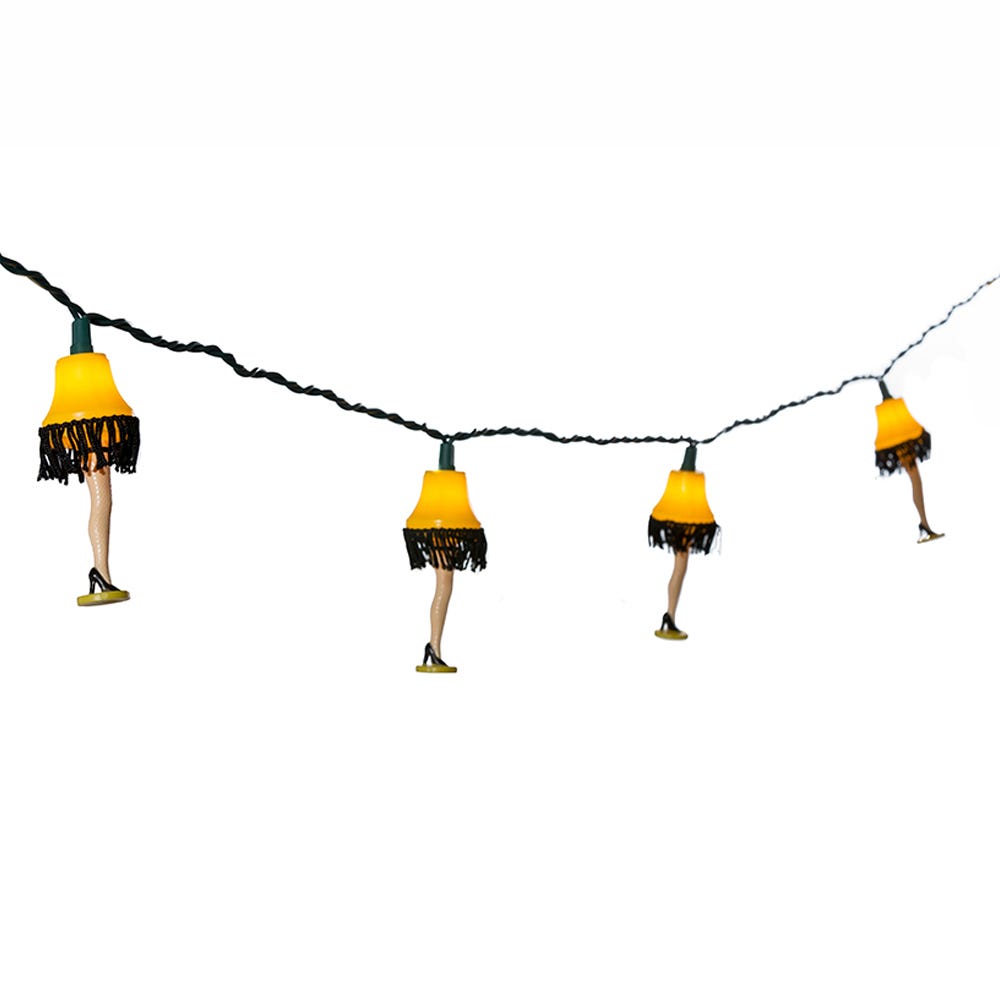 Kurt Adler UL 10-Lights Christmas Story Leg Lamp Light Set